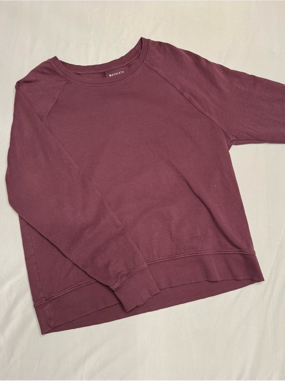 Athleta Crewneck Sweatshirt in Plum Mauve
